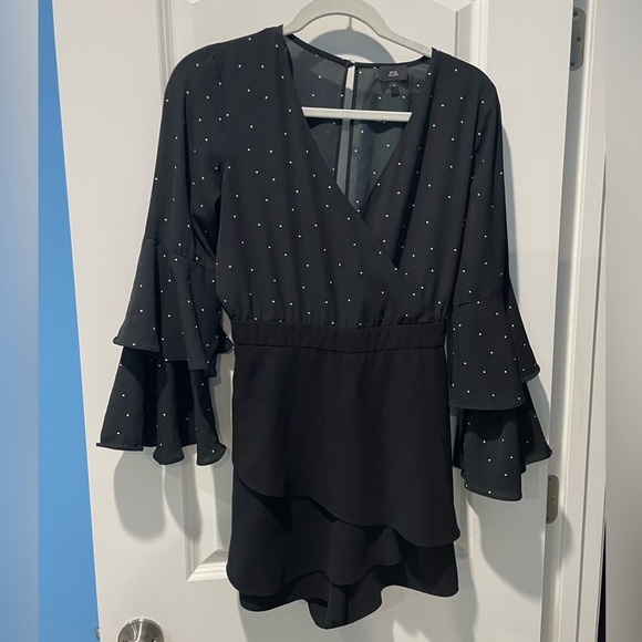 NWOT River Island Black Dressy Size 12 Romper - Picture 11 of 11
